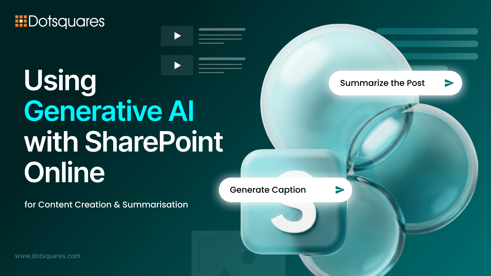 Using Generative AI with SharePoint Online for Content Creation & Summarisation