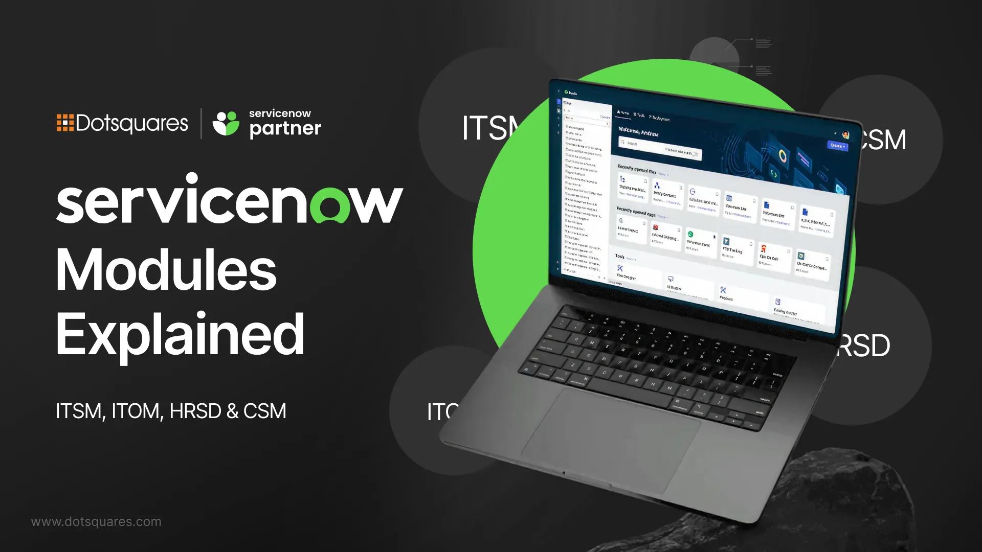 ServiceNow Modules Explained: ITSM, ITOM, HRSD, CSM & More